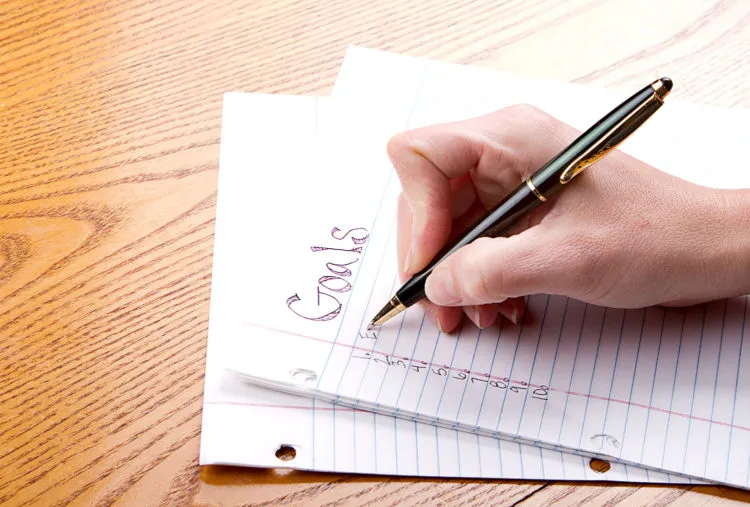 writing-down-goals