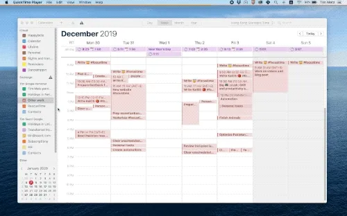 Lifeline can also export your actual sprint times back to your Calendar for you.